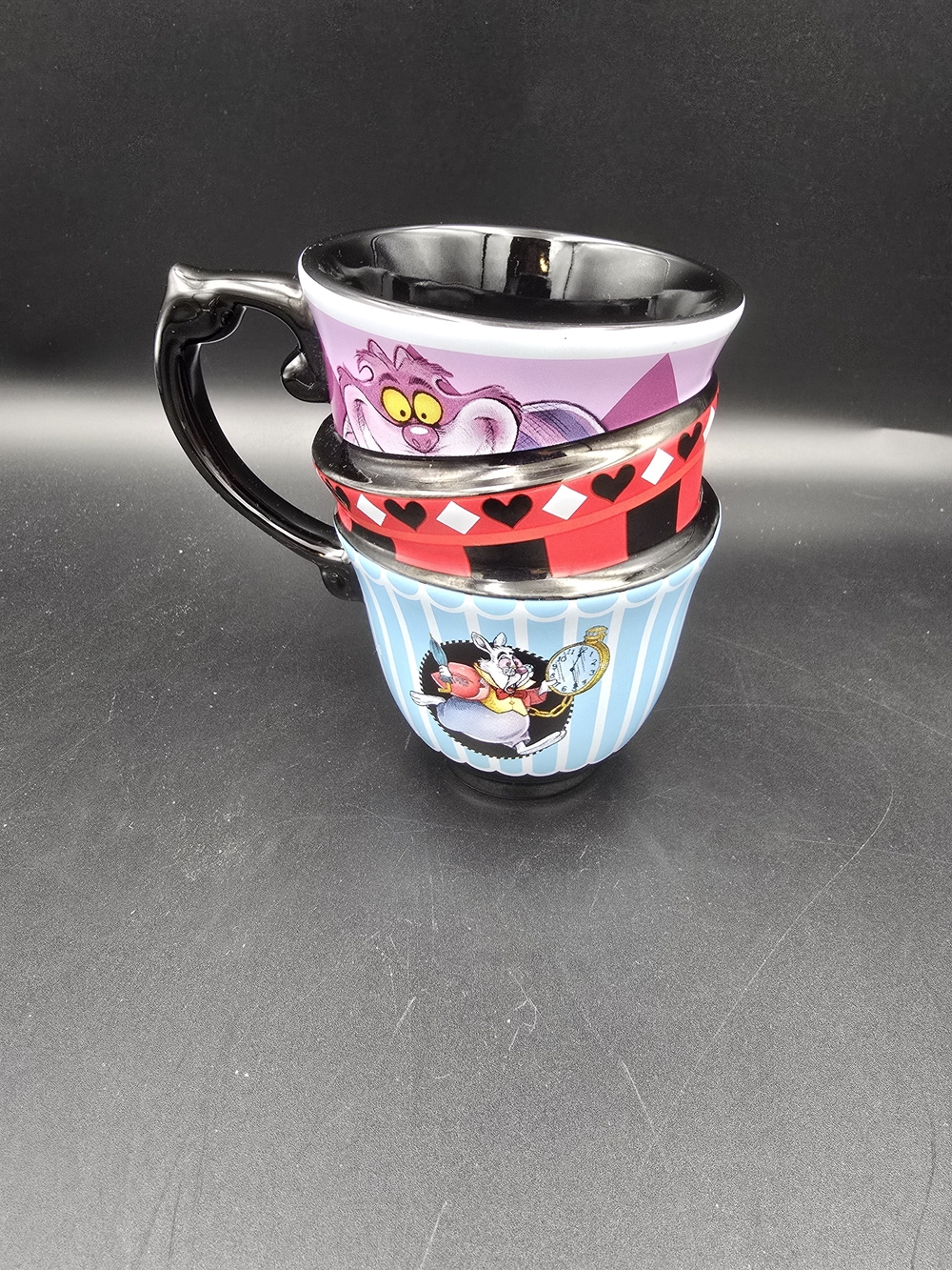 Disney Black and Light Blue Ceramic Mug with Castle Logo